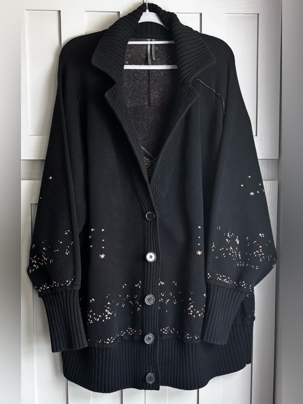 By Anthropologie Collared V-Neck Cardigan Size 2X (flaws, see description) - Picture 4 of 11